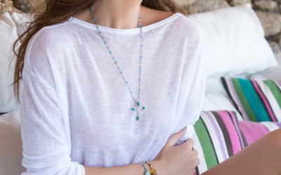 PENDIENTES DE PLATA Y TURQUESAS